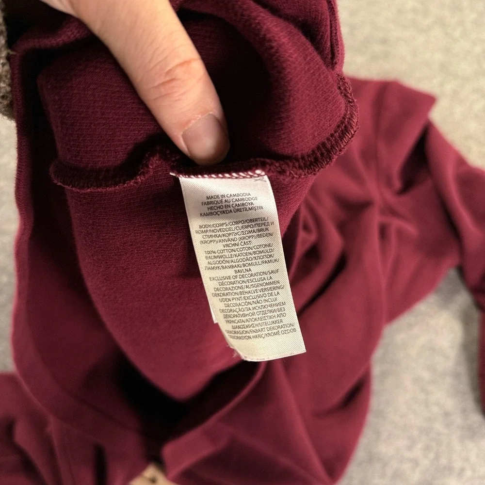 Polo Ralph Lauren Sweater Mens 2XL Burgundy Quarter Zip Pullover Pony‎ Logo